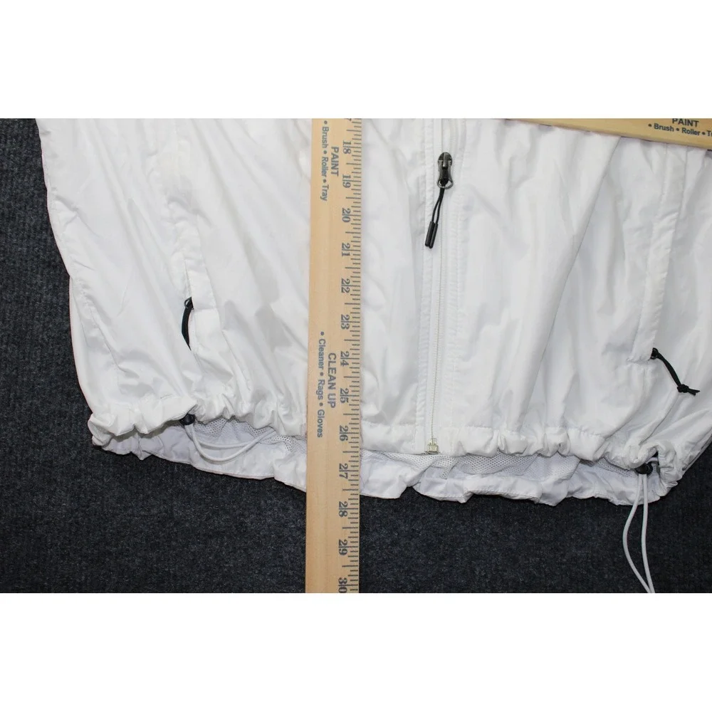 The North Face Hydrenaline Windwall Jacket Womens XL White Black Hooded Zip